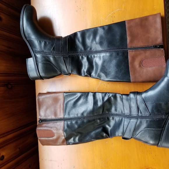 Arizona Two Tone Riding Boot - Picture 2 of 7
